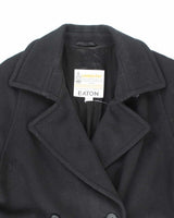 Vintage London Fog Black Wool Coat - XL