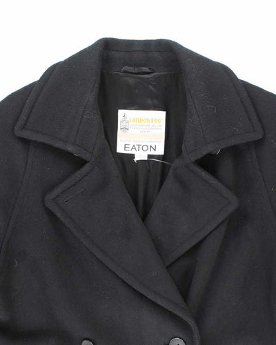 Vintage London Fog Black Wool Coat - XL