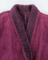 Vintage Hide Society Purple Suede Coat - XXXL