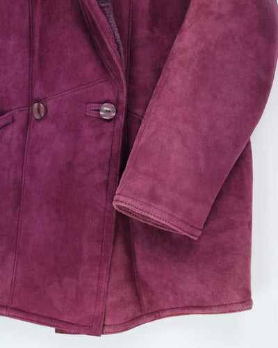 Vintage Hide Society Purple Suede Coat - XXXL