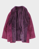 Vintage Hide Society Purple Suede Coat - XXXL