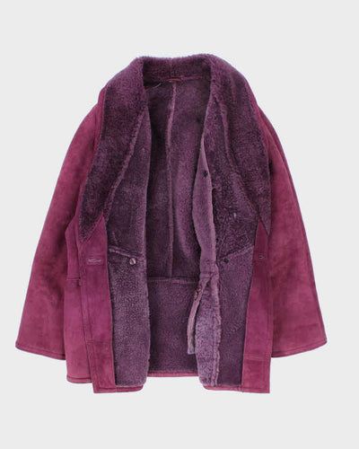 Vintage Hide Society Purple Suede Coat - XXXL