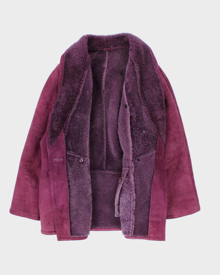 Vintage Hide Society Purple Suede Coat - XXXL