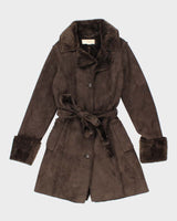 Vintage Costa Blanca Faux Suede Coat - XS