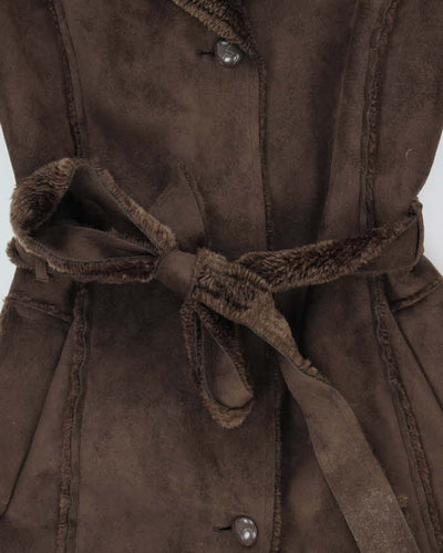 Vintage Costa Blanca Faux Suede Coat - XS