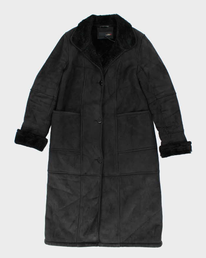 Vintage Y2k 00s Utex Faux Suede Coat - S