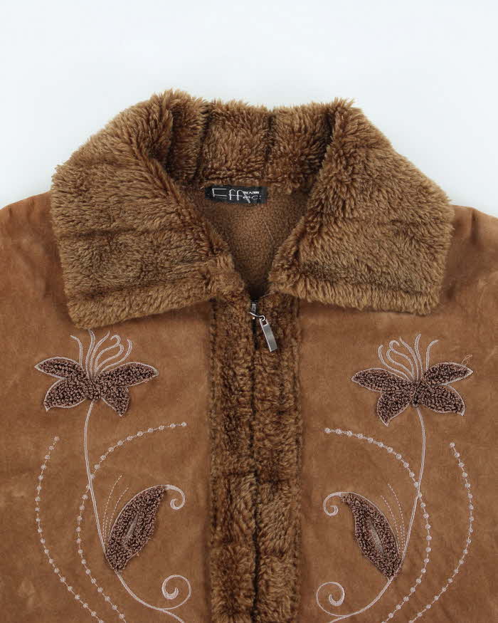 Vintage Y2k 00s Effect Embroidered Jacket - M