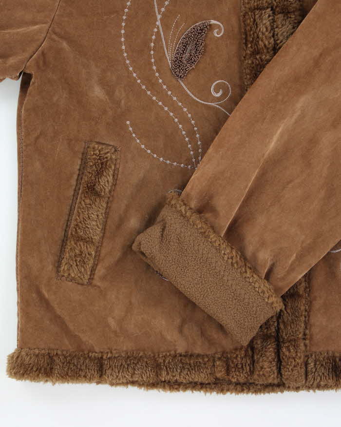 Vintage Y2k 00s Effect Embroidered Jacket - M