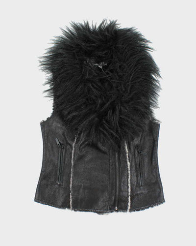 Vintage Y2k 00s Cache Faux Fur Gilet - M