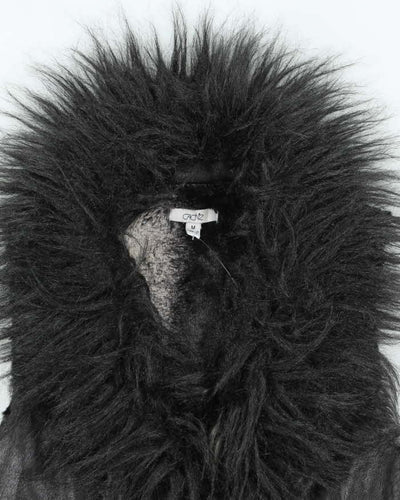 Vintage Y2k 00s Cache Faux Fur Gilet - M