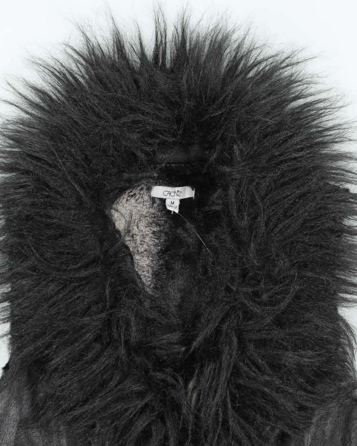Vintage Y2k 00s Cache Faux Fur Gilet - M