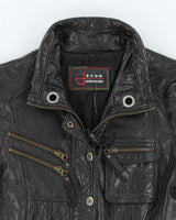 Vintage Y2k 00s Fushi Classic Leather Jacket - S