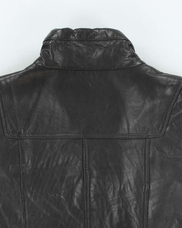 Vintage Y2k 00s Fushi Classic Leather Jacket - S