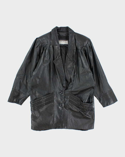 Vintage 80s Pierre Balman Leather Jacket - L