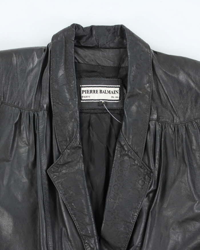 Vintage 80s Pierre Balman Leather Jacket - L