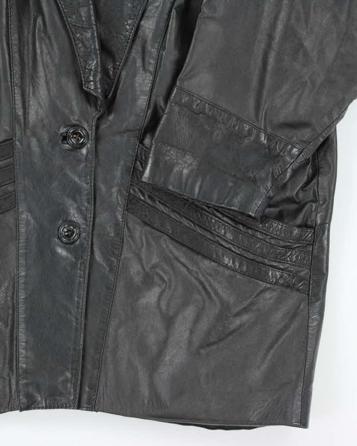 Vintage 80s Pierre Balman Leather Jacket - L