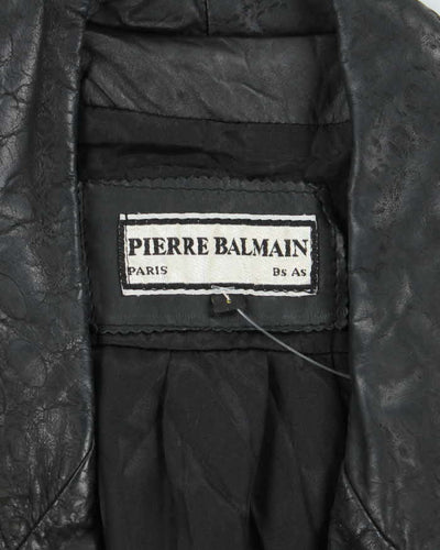 Vintage 80s Pierre Balman Leather Jacket - L