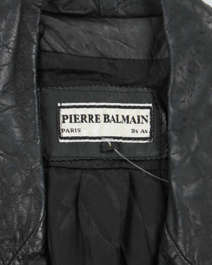 Vintage 80s Pierre Balman Leather Jacket - L