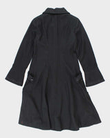 Vintage Y2k 00s Emily The Strange Wool Blend Embroidered Coat - M