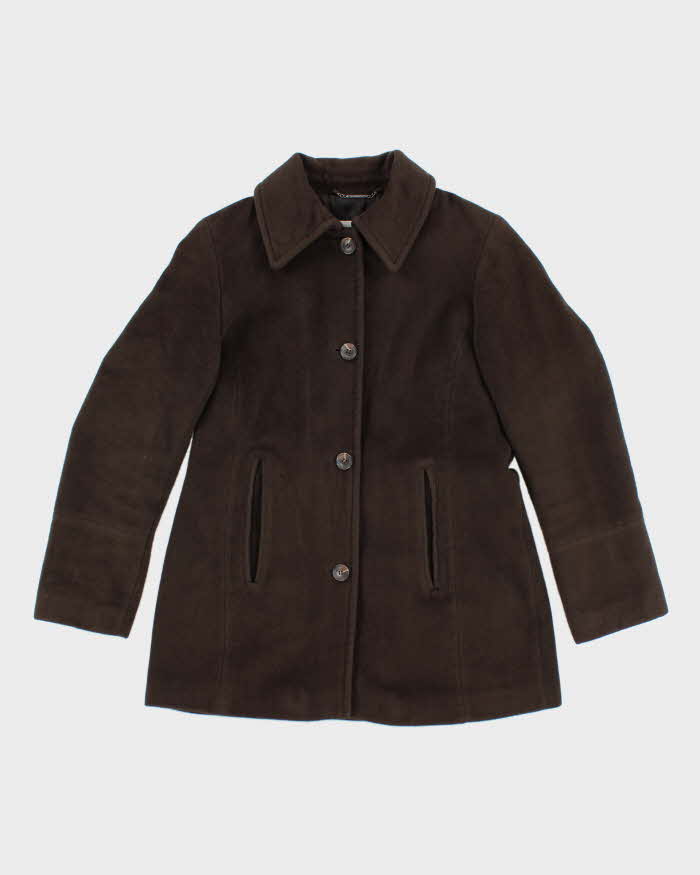 Vintage Women's Calvin Klein Wool Blend Button Up Jacket - S