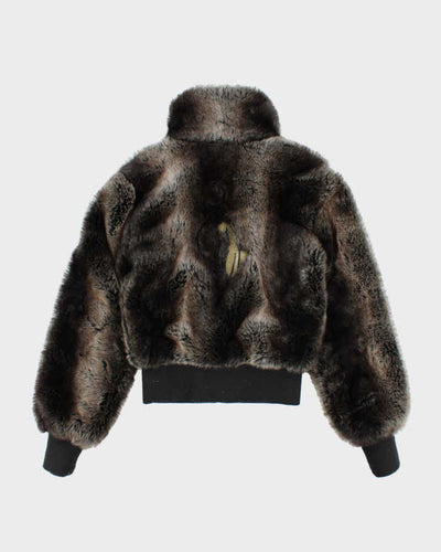 Vintage Y2k 00s Baby Phat Faux Fur Jacket - M