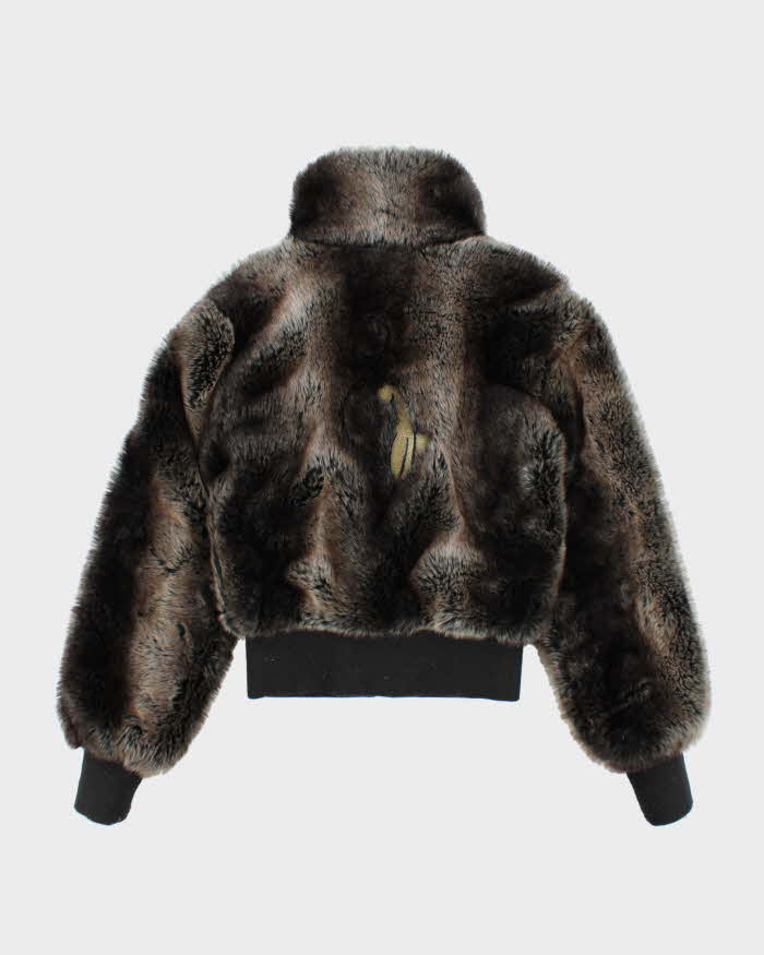 Vintage Y2k 00s Baby Phat Faux Fur Jacket - M