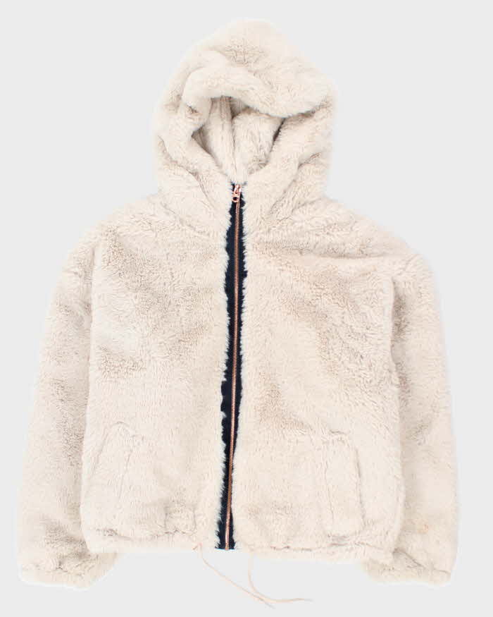 Vintage Y2k 00s Lucky Brand Faux Fur Jacket - M