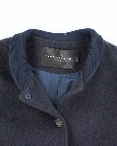 Tara Jarmon Wool & Mohair Blend Bomber Jacket - XL