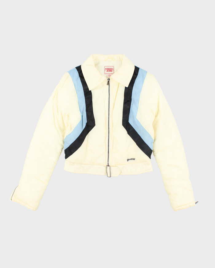 Vintage 80s Guess Yellow Padded Jacket - S