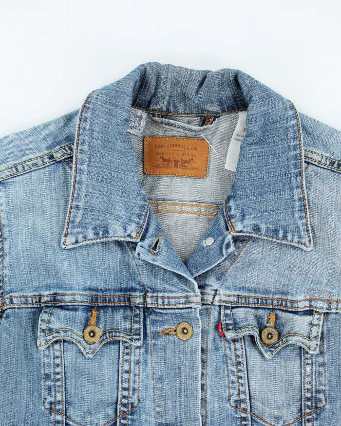 Vintage Women's Levi's Light Wash Denim Jacket - S
