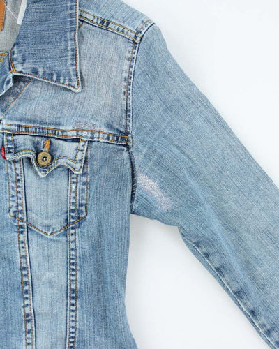 Vintage Women's Levi's Light Wash Denim Jacket - S