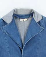 Vintage 80's Women's Wrangler Denim Button Up Blazer - L