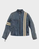 Vintage Y2k 00s Dolce &amp; Gabbana Leather Jacket - S