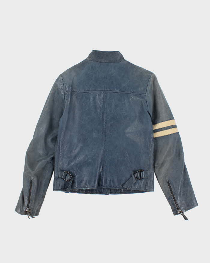 Vintage Y2k 00s Dolce &amp; Gabbana Leather Jacket - S