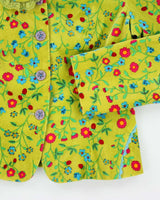 Vintage 90s Micmac Green Velvet Jacket - S