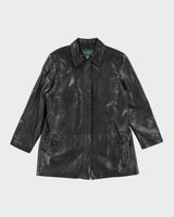 Vintage Women's Danier Soft Leather Button Up Jacket - L