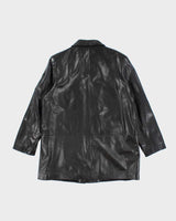 Vintage Women's Danier Soft Leather Button Up Jacket - L