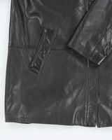 Vintage Women's Danier Soft Leather Button Up Jacket - L