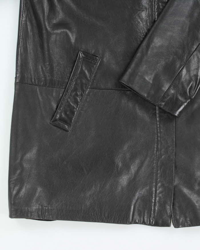 Vintage Women's Danier Soft Leather Button Up Jacket - L