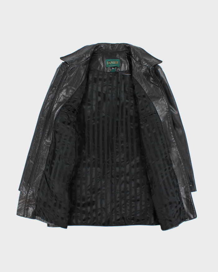 Vintage Women's Danier Soft Leather Button Up Jacket - L