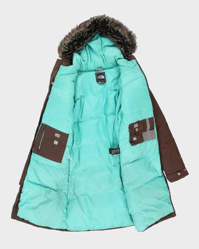 Vintage Women's The North Face Insulated Fur Collar Parka Jacket - XS