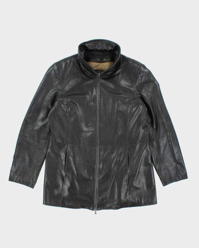 Vintage Y2K Women's Danier Lined Leather Zip Up Jacket - XL