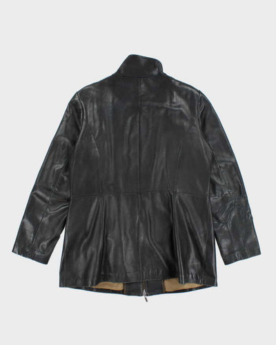 Vintage Y2K Women's Danier Lined Leather Zip Up Jacket - XL