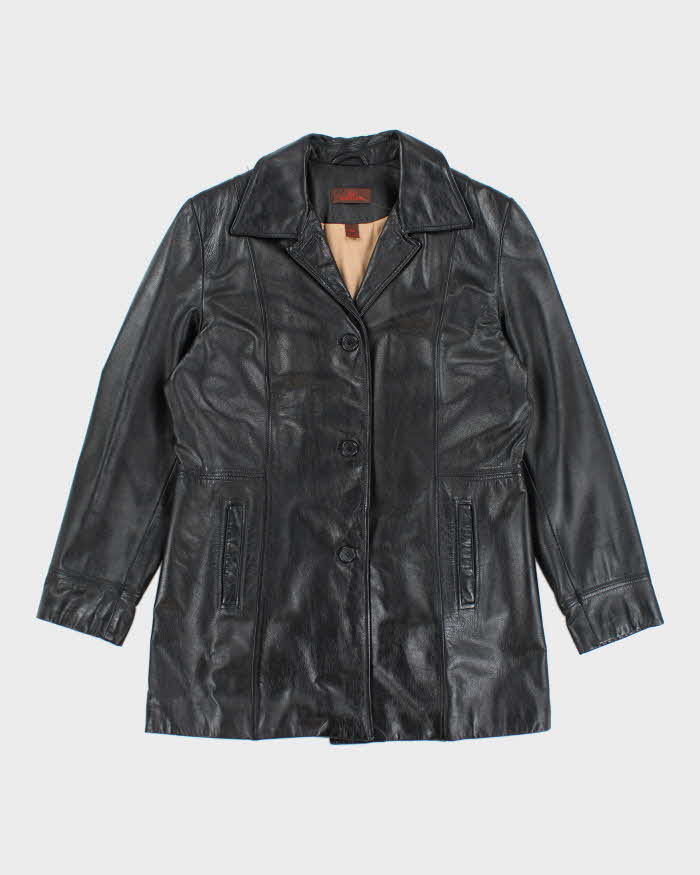 Vintage 90's Women's Danier Leather Blazer Jacket - M