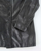 Vintage 90's Women's Danier Leather Blazer Jacket - M