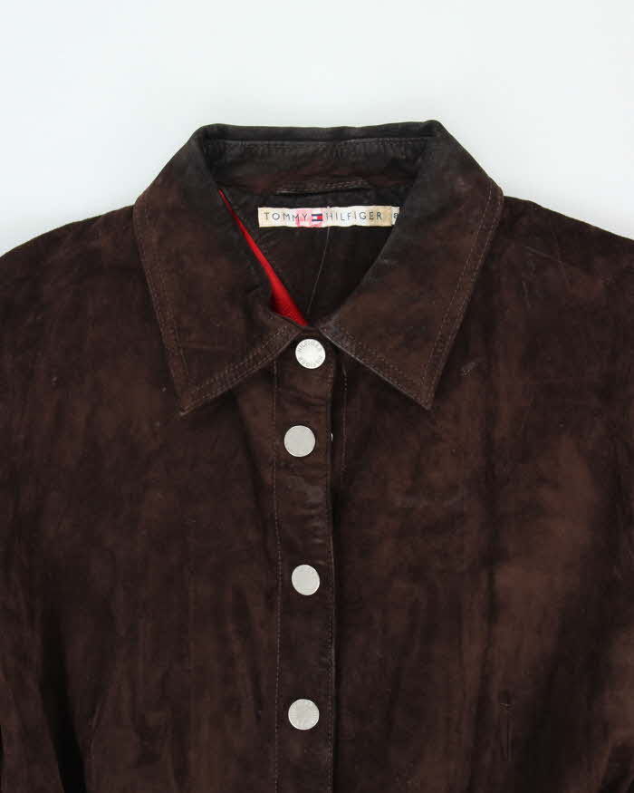 Vintage Tommy Hilfiger Suede Belted Jacket - S