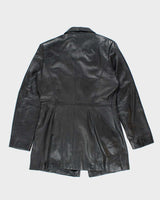 Vintage 90's Women's Danier Double Breasted Leather Jacket - M