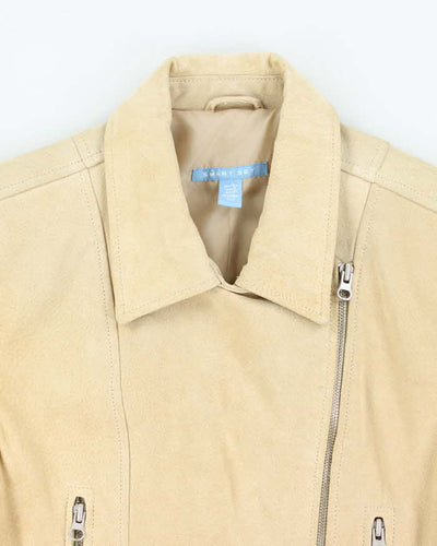 Vintage Y2k 00s Smartset Suede Biker Jacket - S