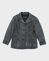 Vintage Wilsons Black Leather Jacket - XL