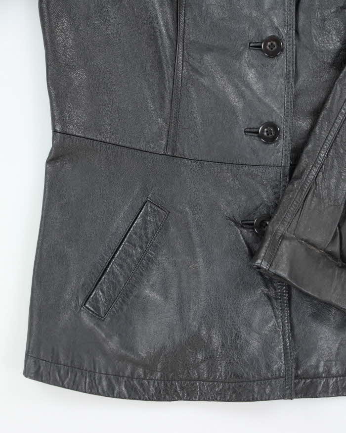 Vintage Wilsons Black Leather Jacket - XL